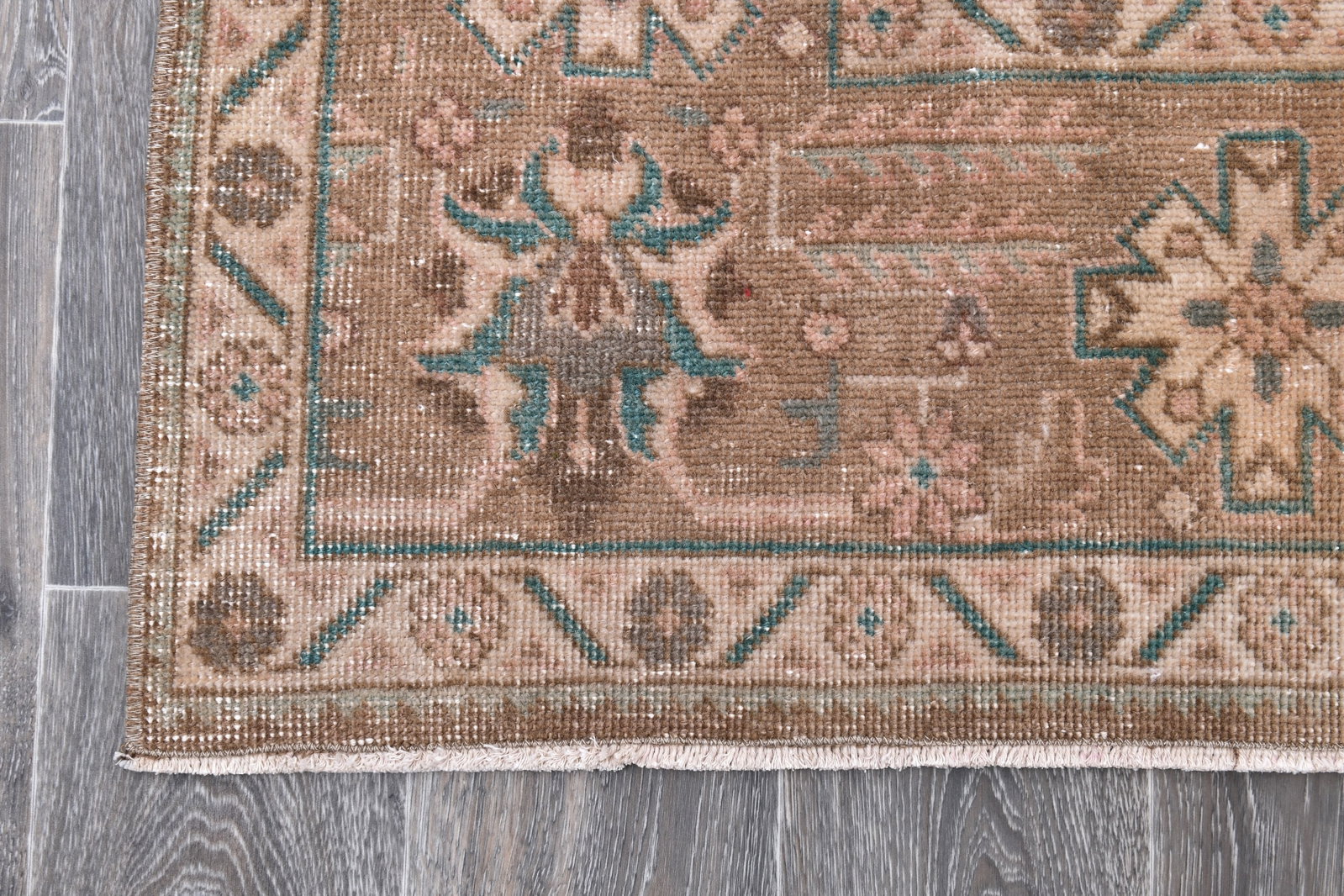 9'7'' x 12'8'' Unique Handmade Vintage Rug - 242398 - 8