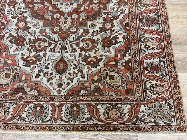 Antique Persian Bakhtiari Rug-5372 - 4