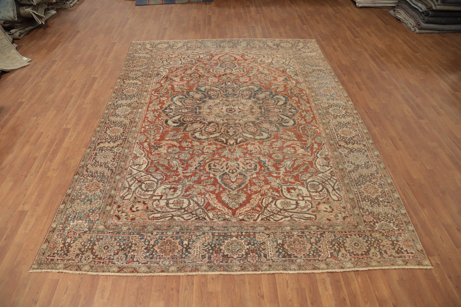 Antique Vegetable Dye Bakhtiari Persian Area Rug 9x12 - 2