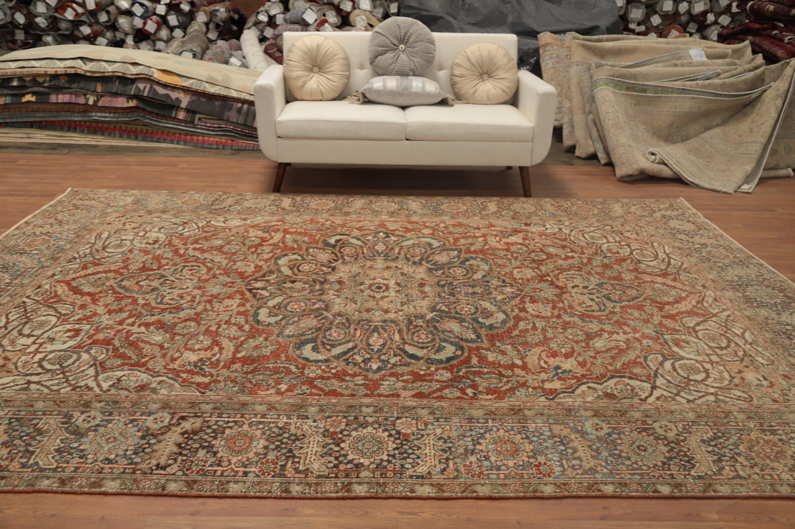 Antique Vegetable Dye Bakhtiari Persian Area Rug 9x12 - 3