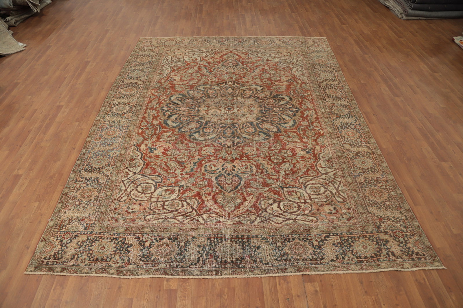 Antique Vegetable Dye Bakhtiari Persian Area Rug 9x12 - 4