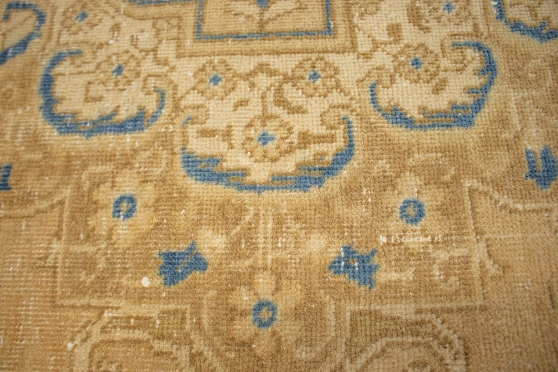 Antique Traditional Muted Beige 9X12 Tabriz Persian Rug - 9