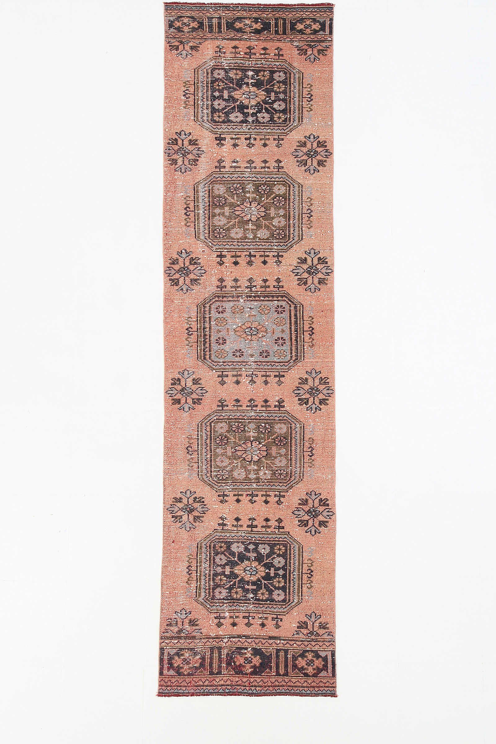 2'9'' x 11'0'' Turkish Vintage Runner Rug - 5476 (1 of 20)