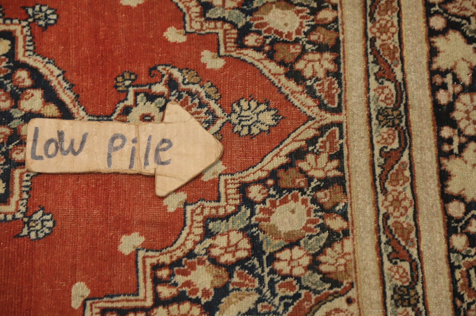Antique Vegetable Dye Tabriz Haj Jalili Persian Rug 4x6 - 13