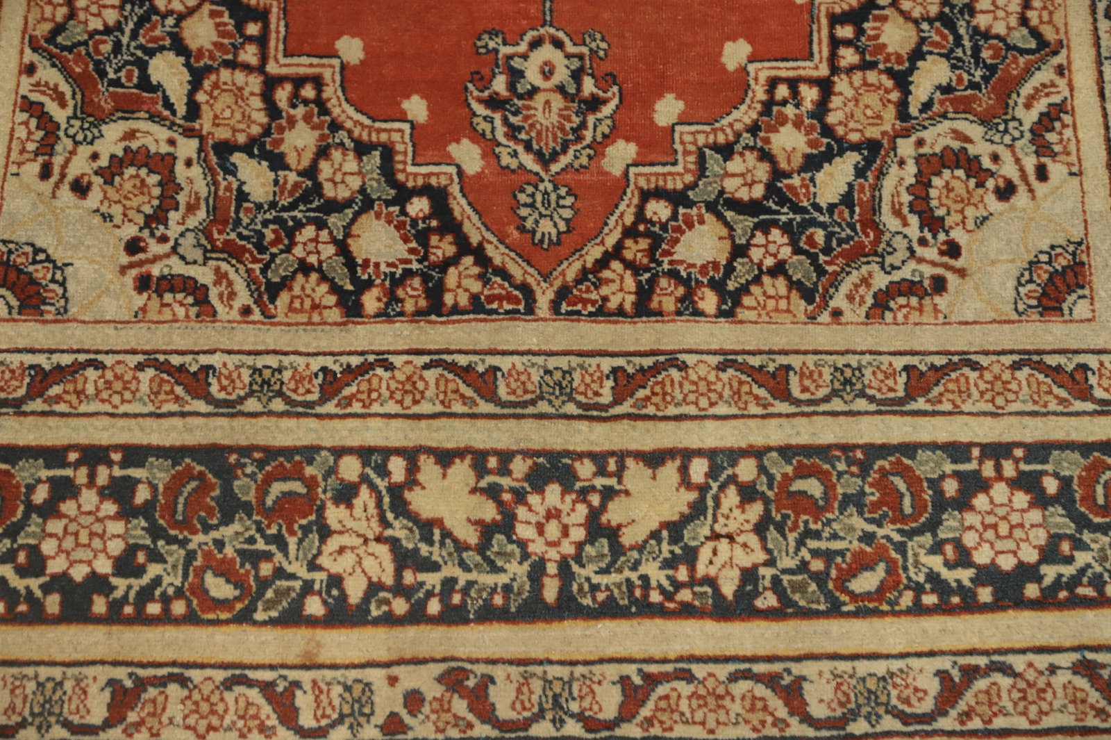 Antique Vegetable Dye Tabriz Haj Jalili Persian Rug 4x6 - 6