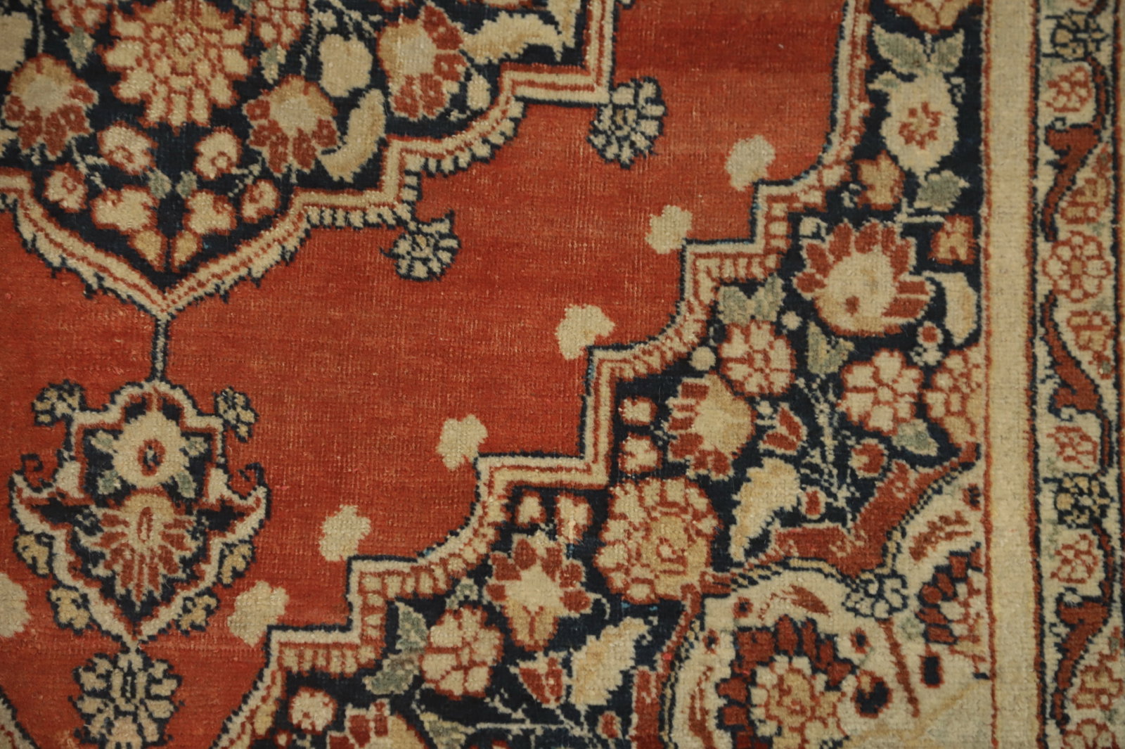 Antique Vegetable Dye Tabriz Haj Jalili Persian Rug 4x6 - 8