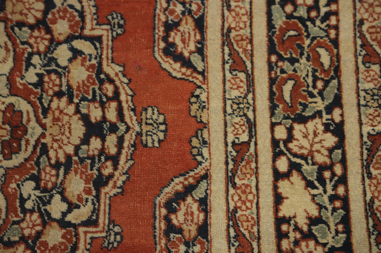 Antique Vegetable Dye Tabriz Haj Jalili Persian Rug 4x6 - 9