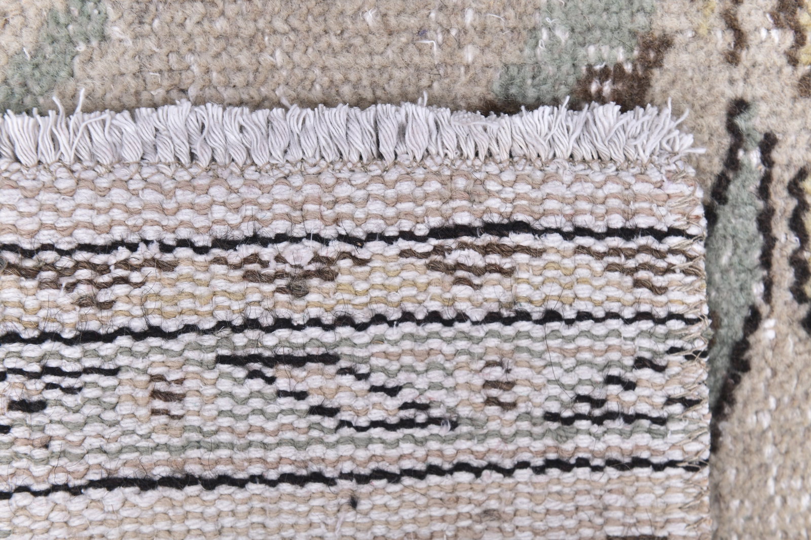 2'3'' x 7'7'' Handmade Vintage Wool Rug - 240709 - 11