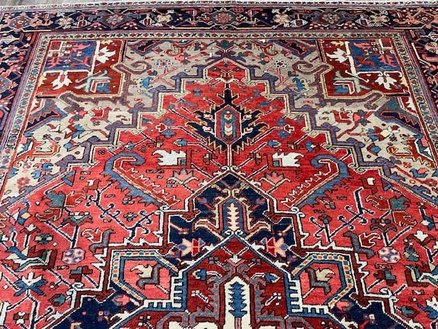 Antique Persian Heriz rug-5168 - 5
