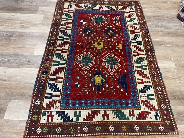Antique Kazak Caucasian Rog-4882 (1 of 8)