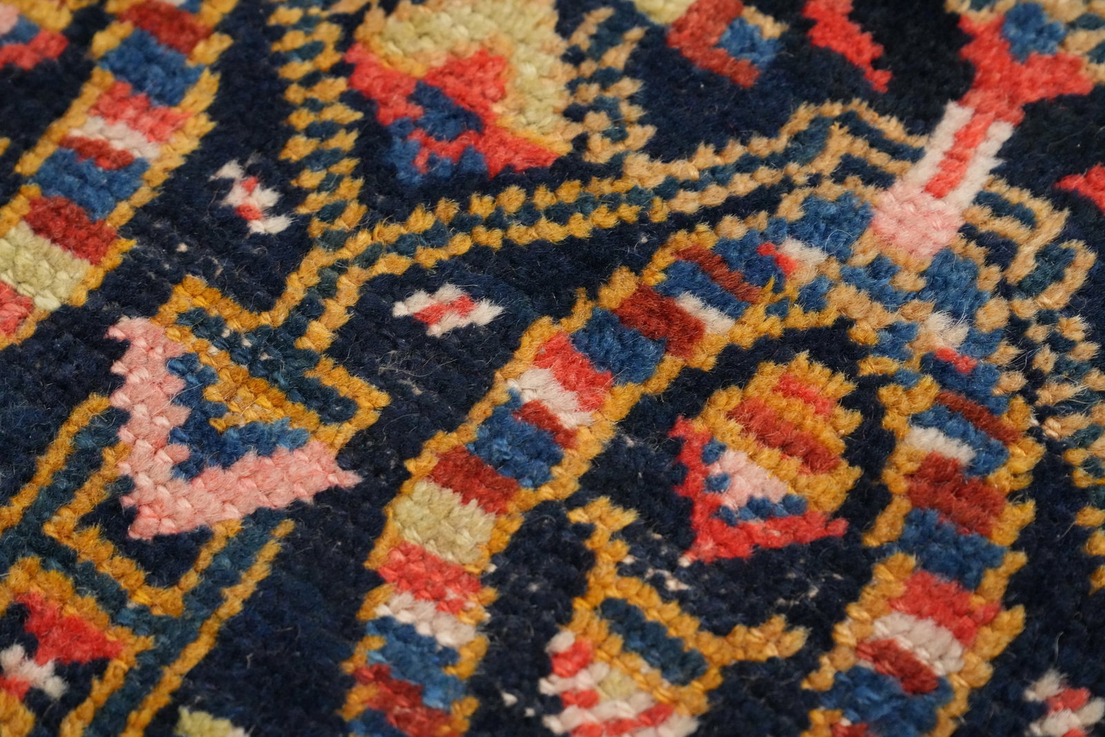 Antique Vegetable Dye Bidjar Halvaei Persian Area Rug 6x11 - 10