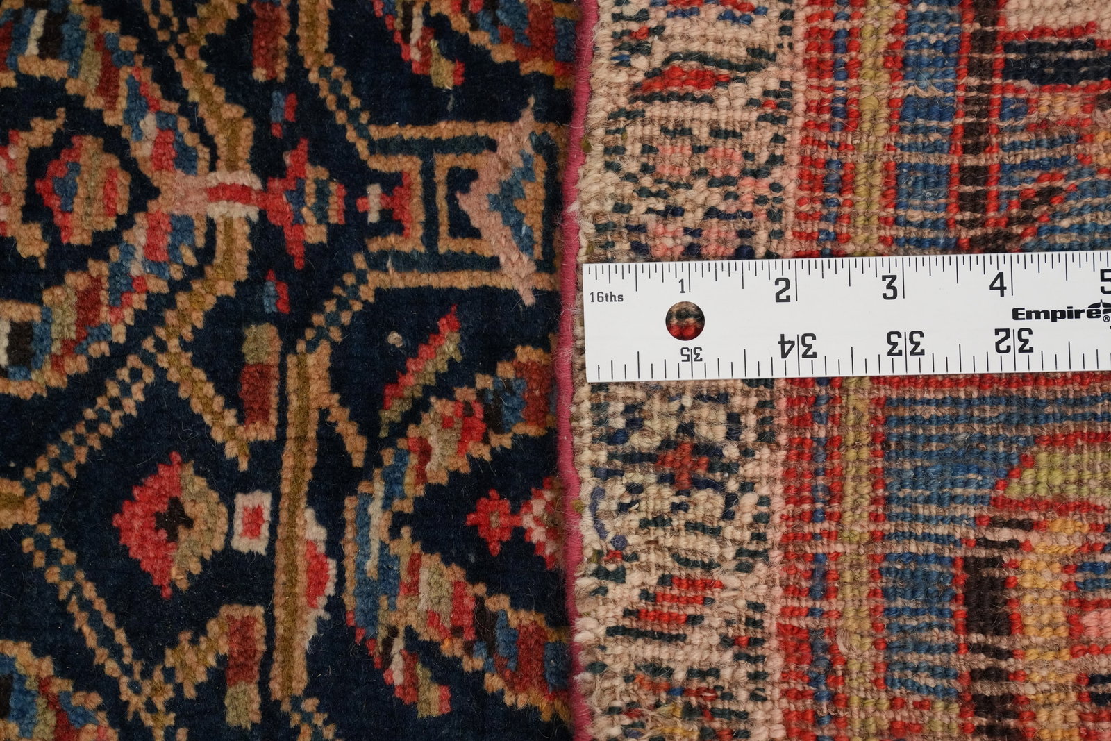 Antique Vegetable Dye Bidjar Halvaei Persian Area Rug 6x11 - 18