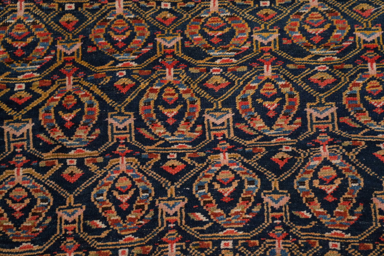 Antique Vegetable Dye Bidjar Halvaei Persian Area Rug 6x11 - 5