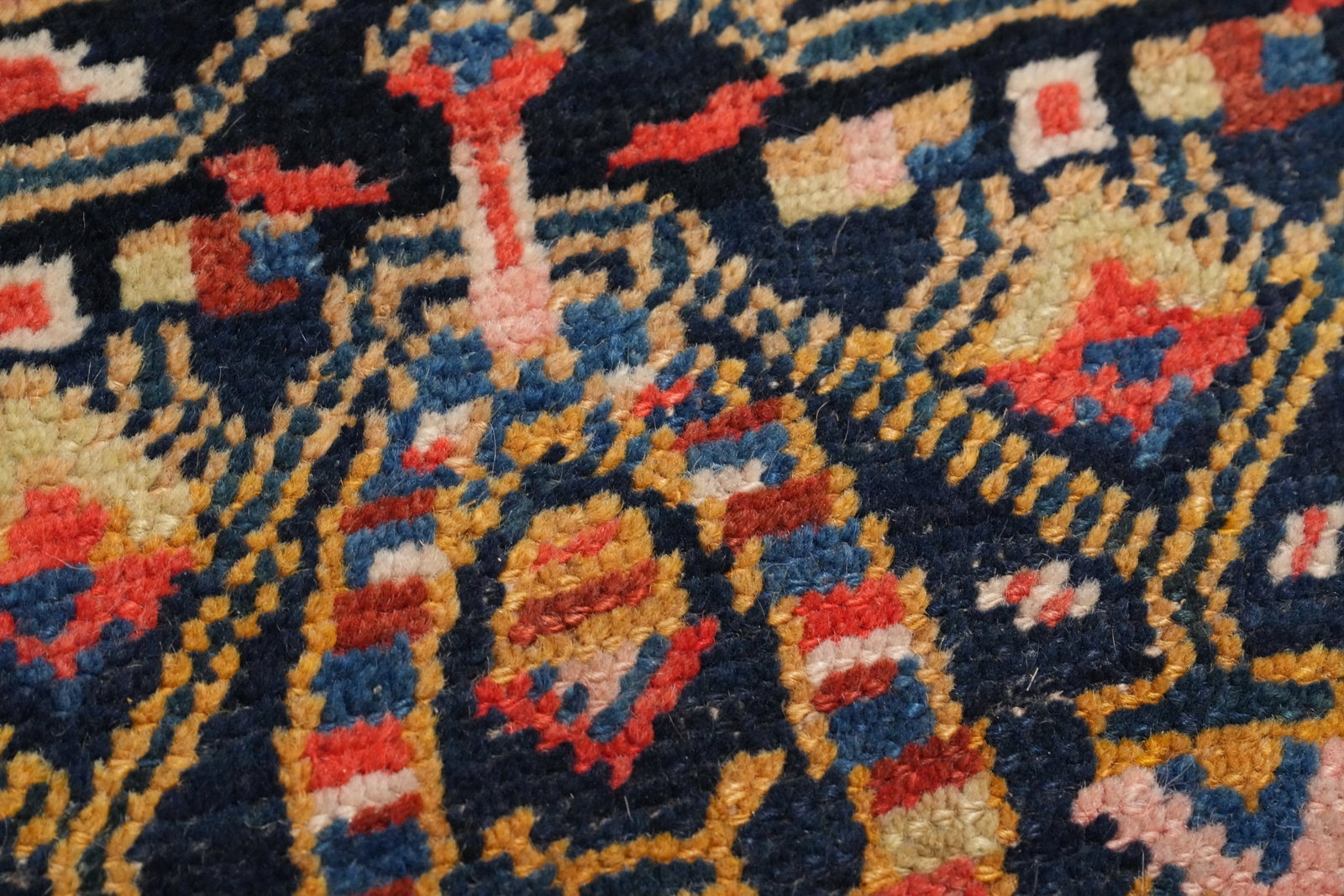 Antique Vegetable Dye Bidjar Halvaei Persian Area Rug 6x11 - 8
