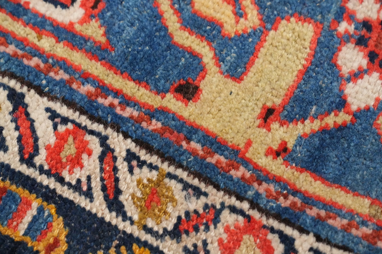 Antique Vegetable Dye Bidjar Halvaei Persian Area Rug 6x11 - 9