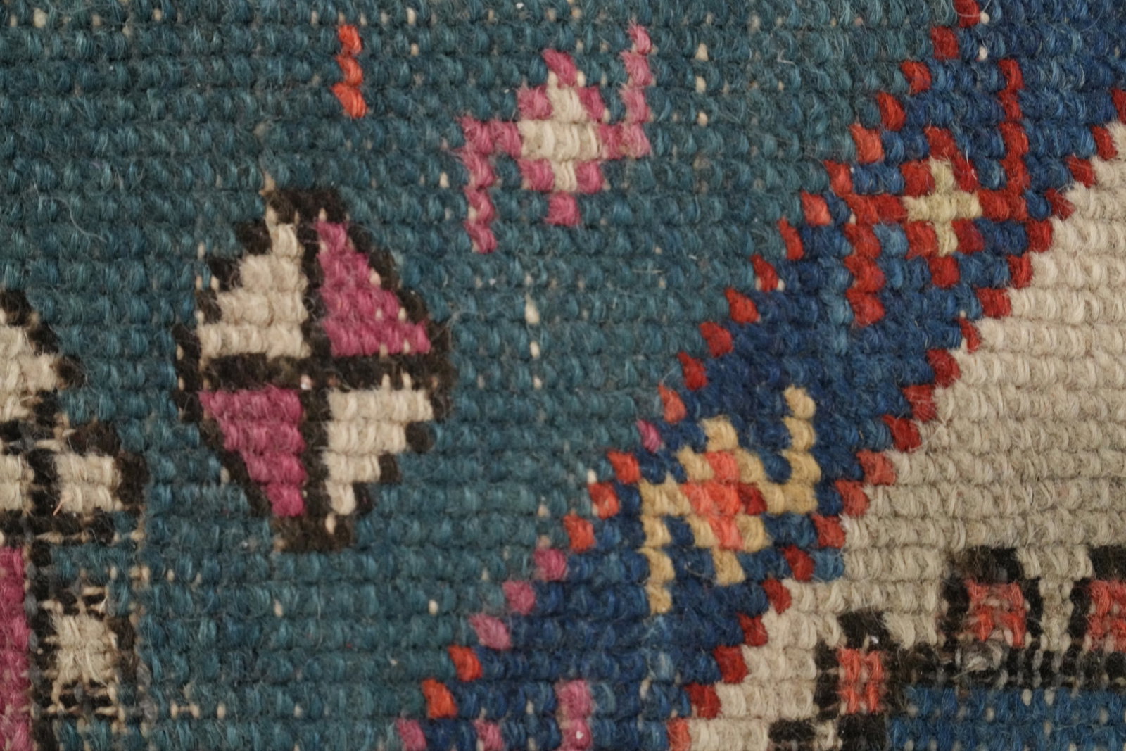 Pre-1900 Antique Kazak Vegetable Dye Wool Rug 4x8 - 10