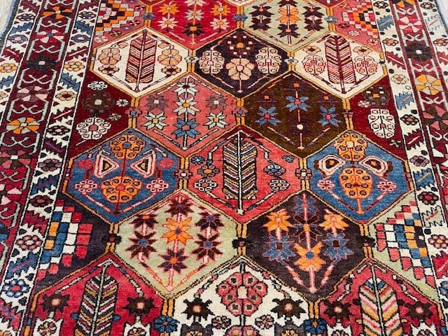 Antique Persian bakhtiari rug-5195 - 2
