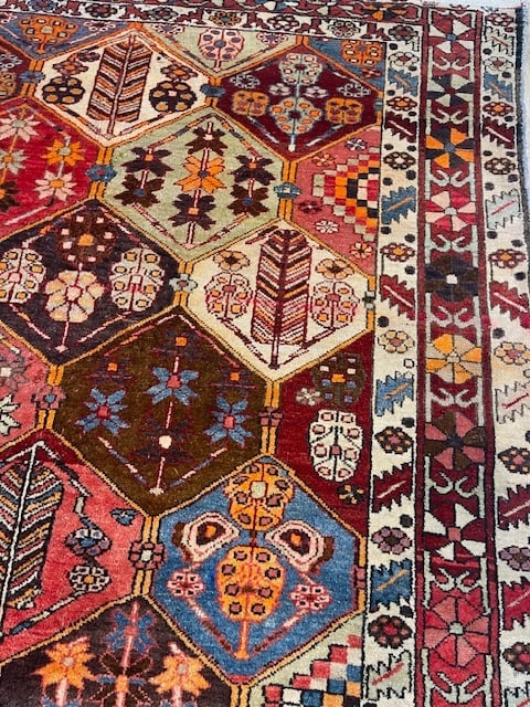 Antique Persian bakhtiari rug-5195 - 3