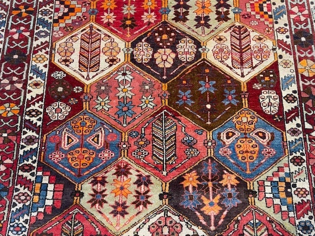 Antique Persian bakhtiari rug-5195 - 6