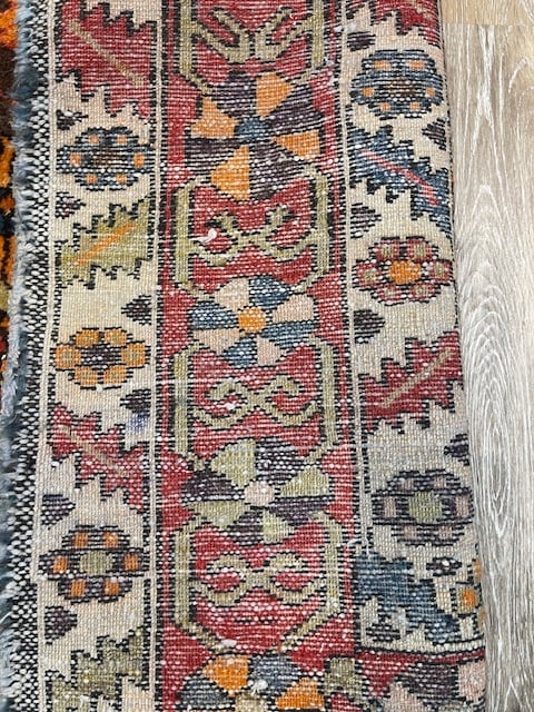 Antique Persian bakhtiari rug-5195 - 9