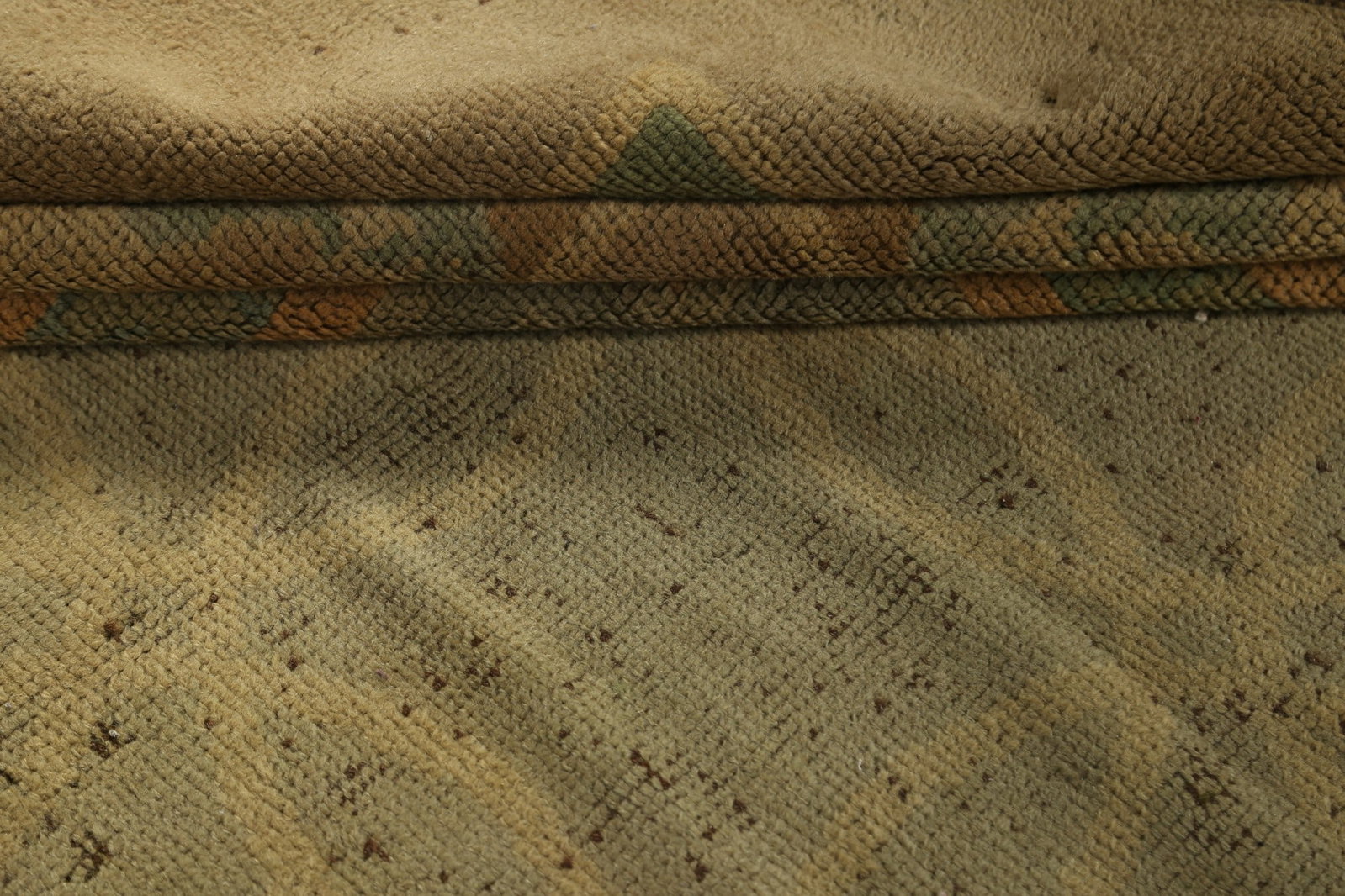 Antique Vegetable Dye Oushak Turkish Rug 12x19 - 15