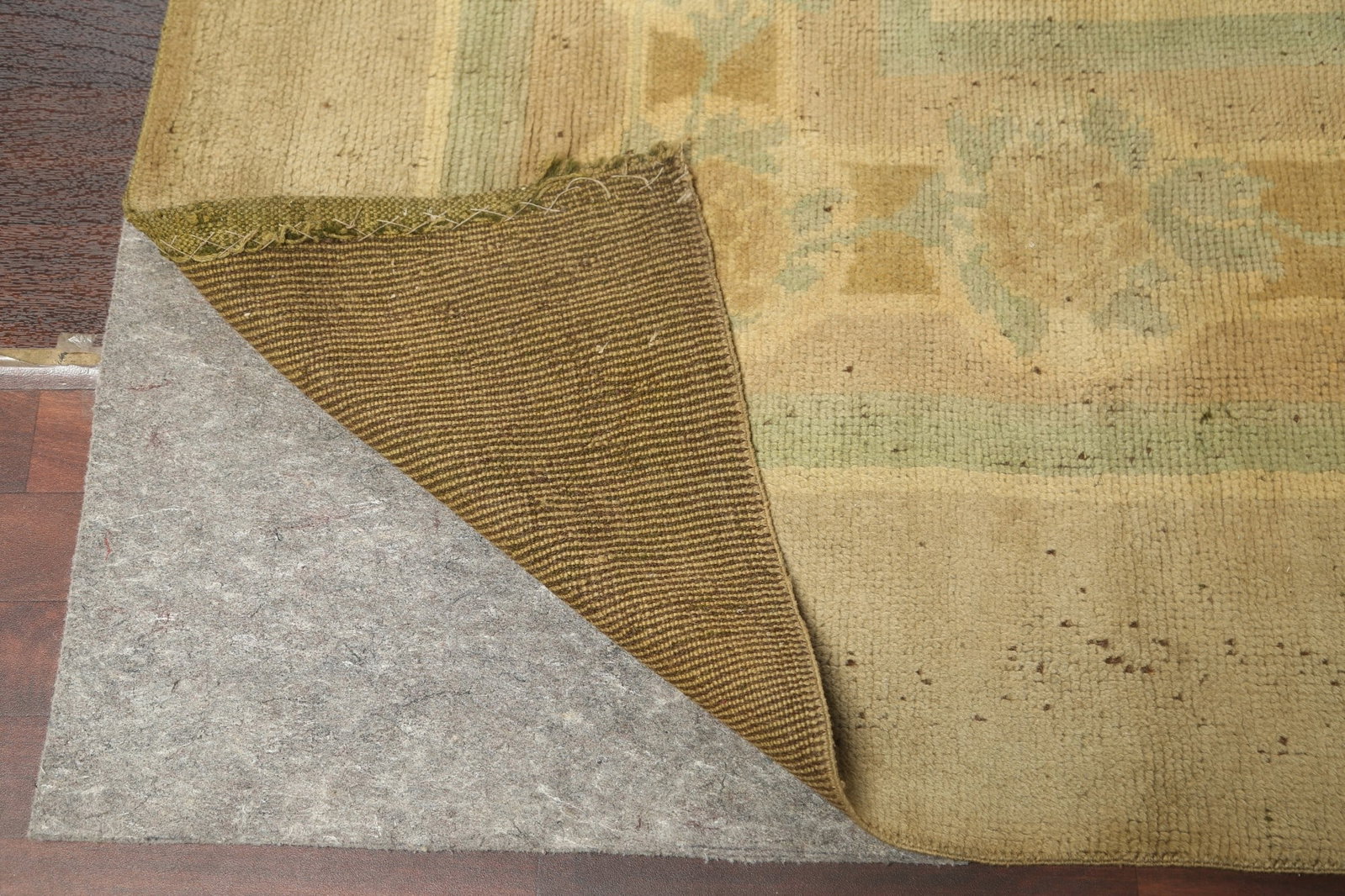 Antique Vegetable Dye Oushak Turkish Rug 12x19 - 8