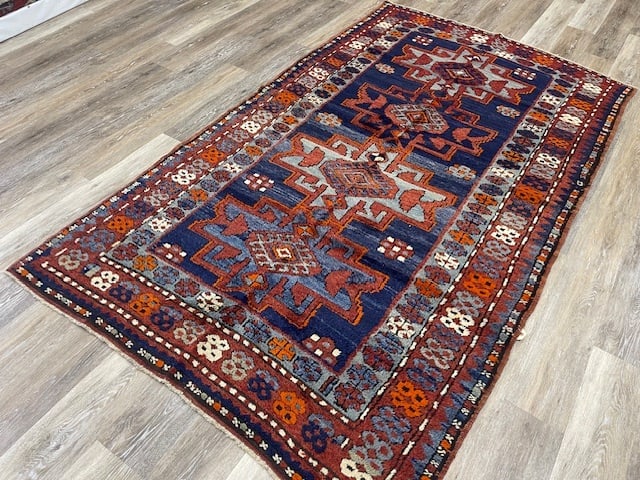 Antique Kazak Caucasian Rug-1807 - 6