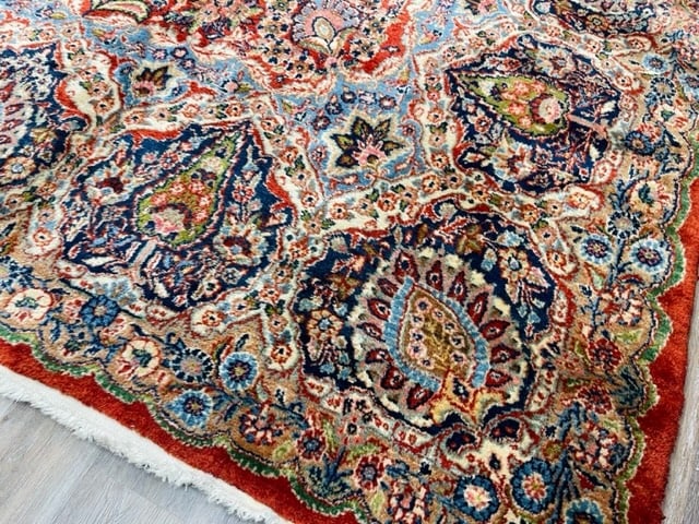 Antique Persian large size Kazvin Rug-2659 - 13
