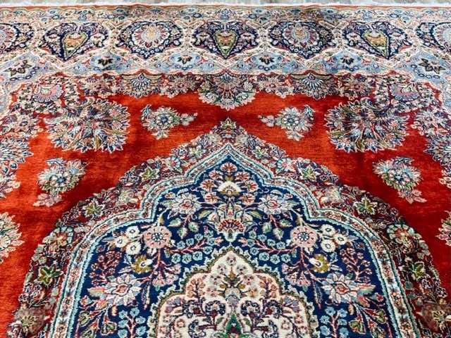 Antique Persian large size Kazvin Rug-2659 - 4