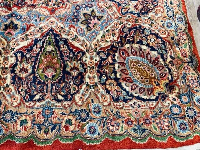 Antique Persian large size Kazvin Rug-2659 - 8