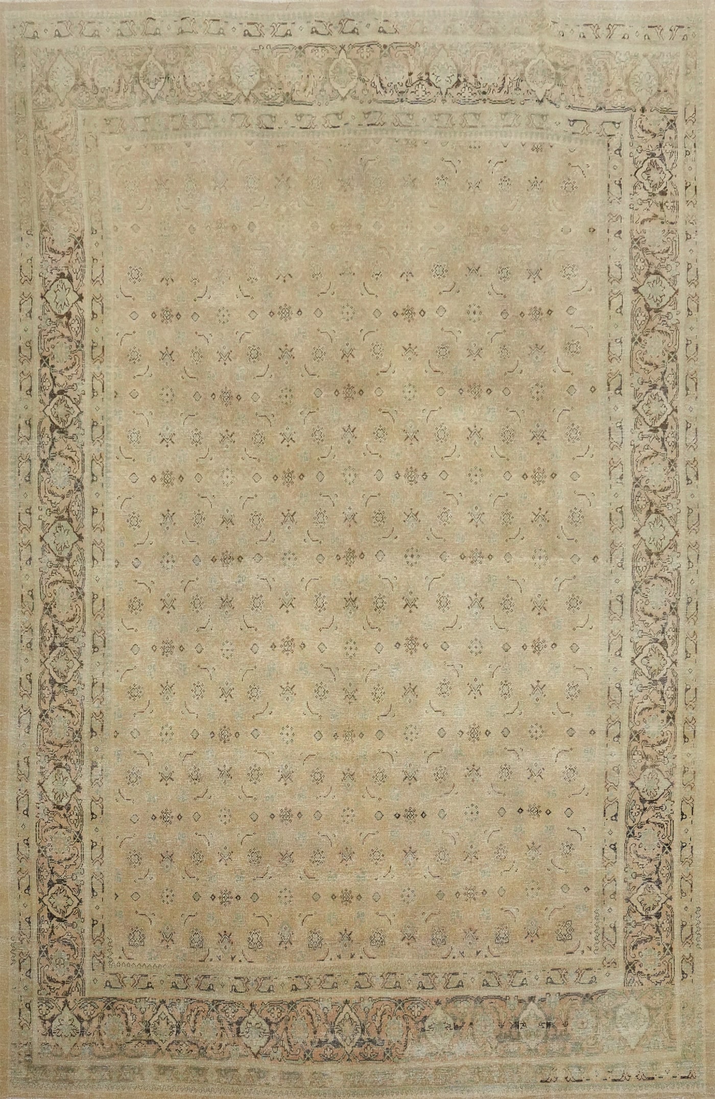 Antique Vegetable Dye Mahal Persian Area Rug 9x13: Title: Antique Vegetable Dye Mahal Persian Area Rug 9x13 Description:A Beautiful Genuine Iran ( Persia ) Mahal rug is Hand Knotted by skillful weavers in Iran ( Persia ) with