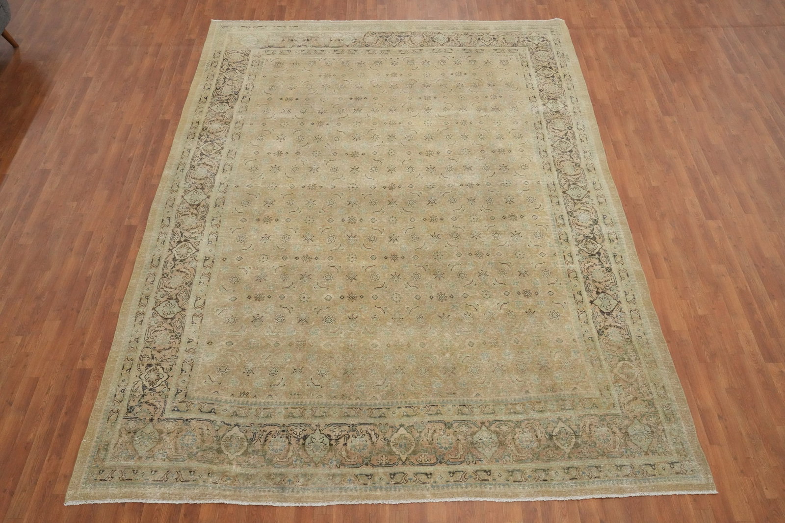 Antique Vegetable Dye Mahal Persian Area Rug 9x13 - 4