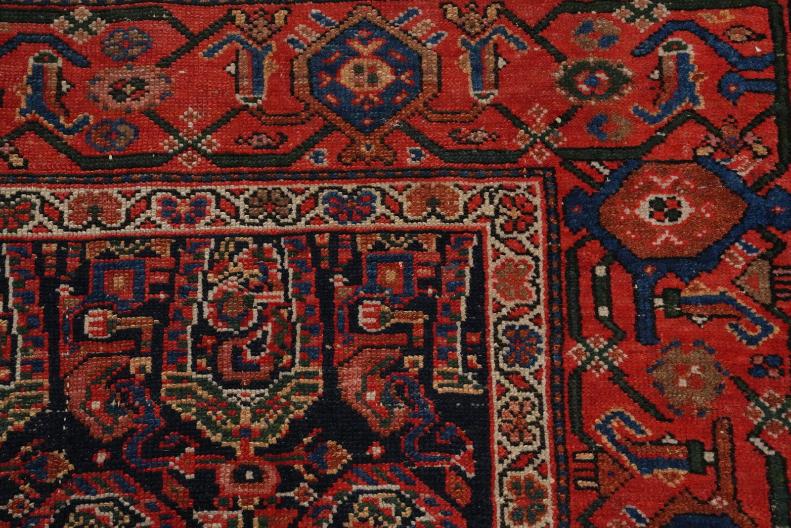 Antique Vegetable Dye Senneh Persian Rug 5x7 - 6