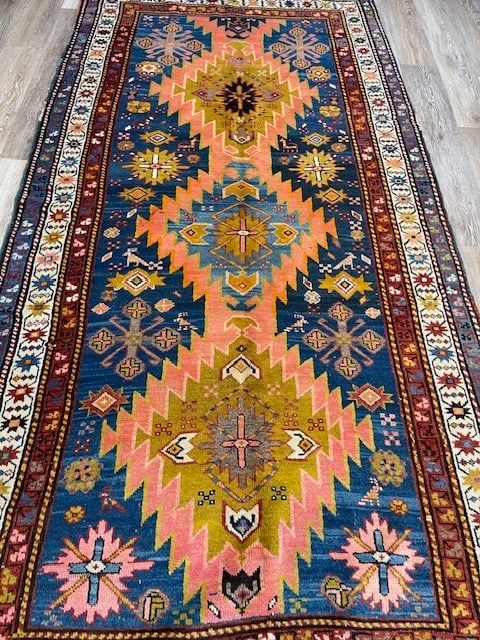 Antique Kazak Caucasian Rug-5165 - 2