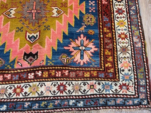 Antique Kazak Caucasian Rug-5165 - 3