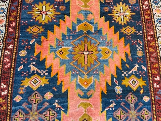 Antique Kazak Caucasian Rug-5165 - 4