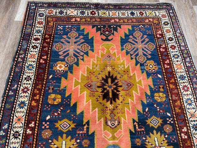 Antique Kazak Caucasian Rug-5165 - 5