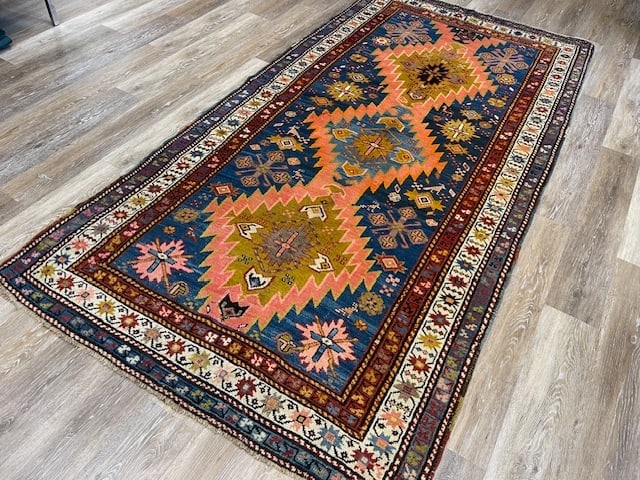 Antique Kazak Caucasian Rug-5165 - 6