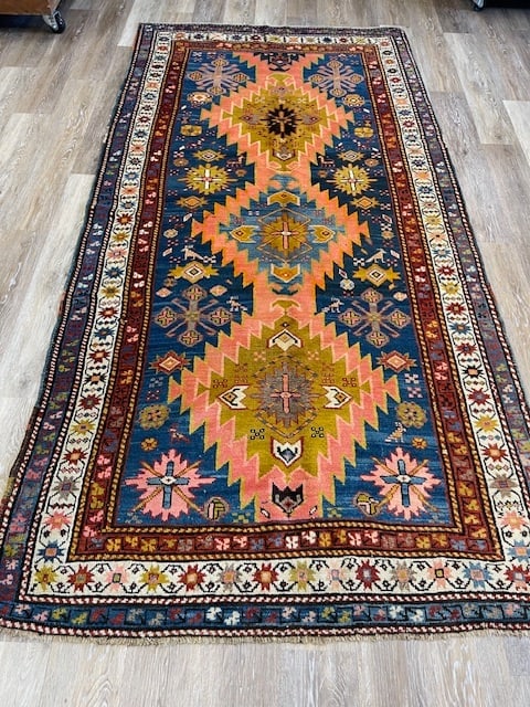 Antique Kazak Caucasian Rug-5165 - 8