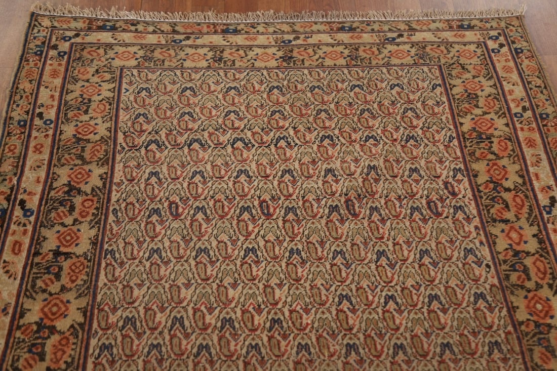 Pre-1900 Antique Vegetable Dye Afshar Persian Area Rug 4x6 - 10