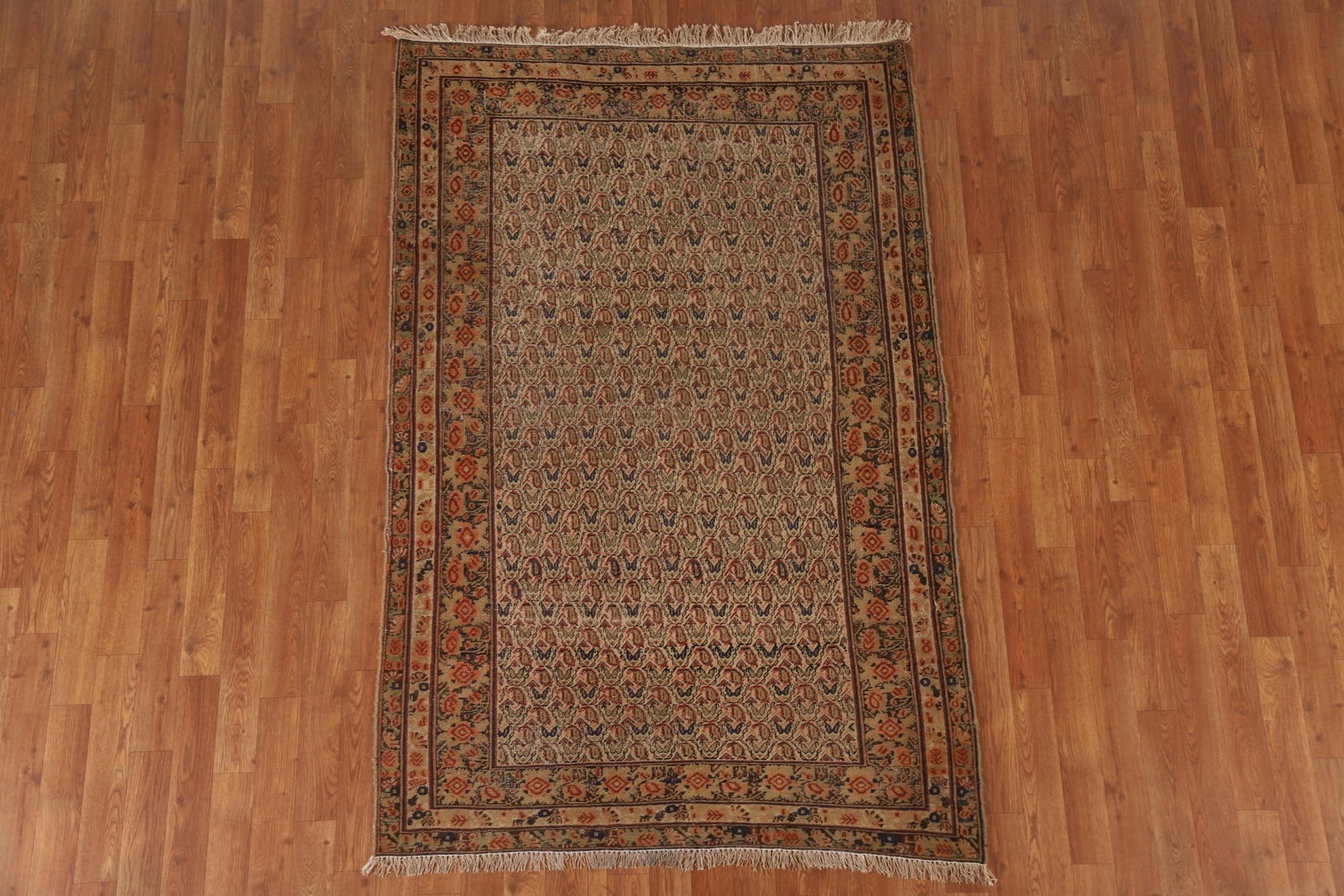 Pre-1900 Antique Vegetable Dye Afshar Persian Area Rug 4x6 - 13