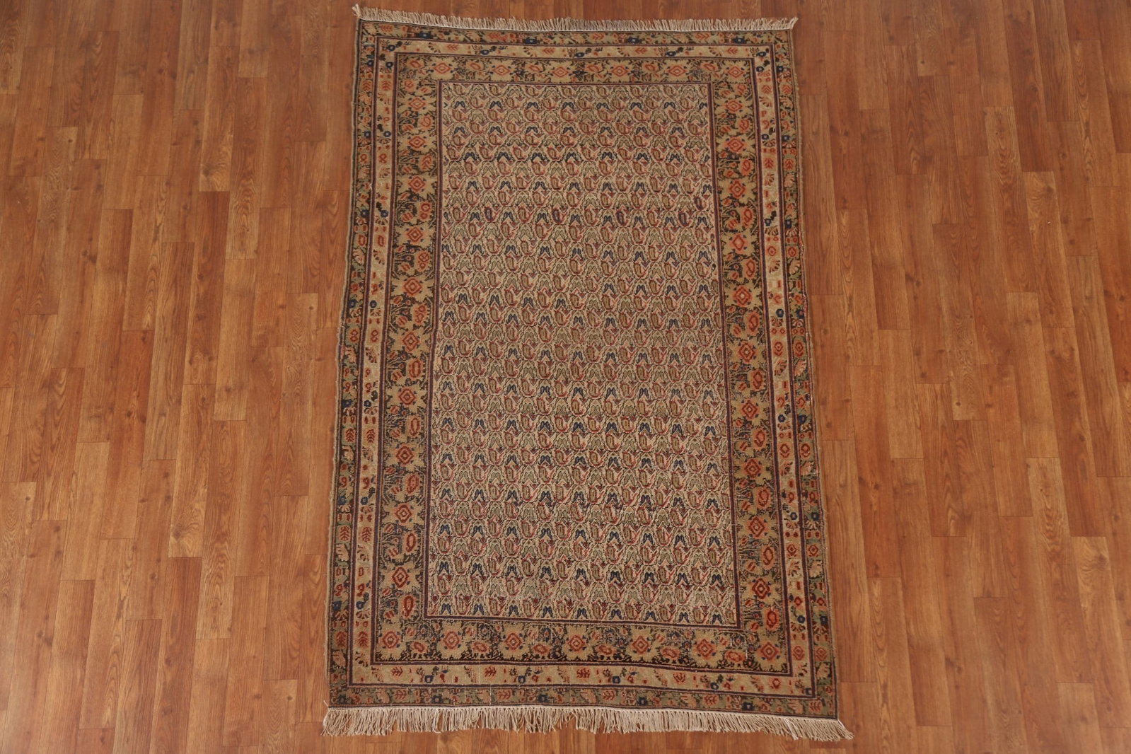 Pre-1900 Antique Vegetable Dye Afshar Persian Area Rug 4x6 - 2