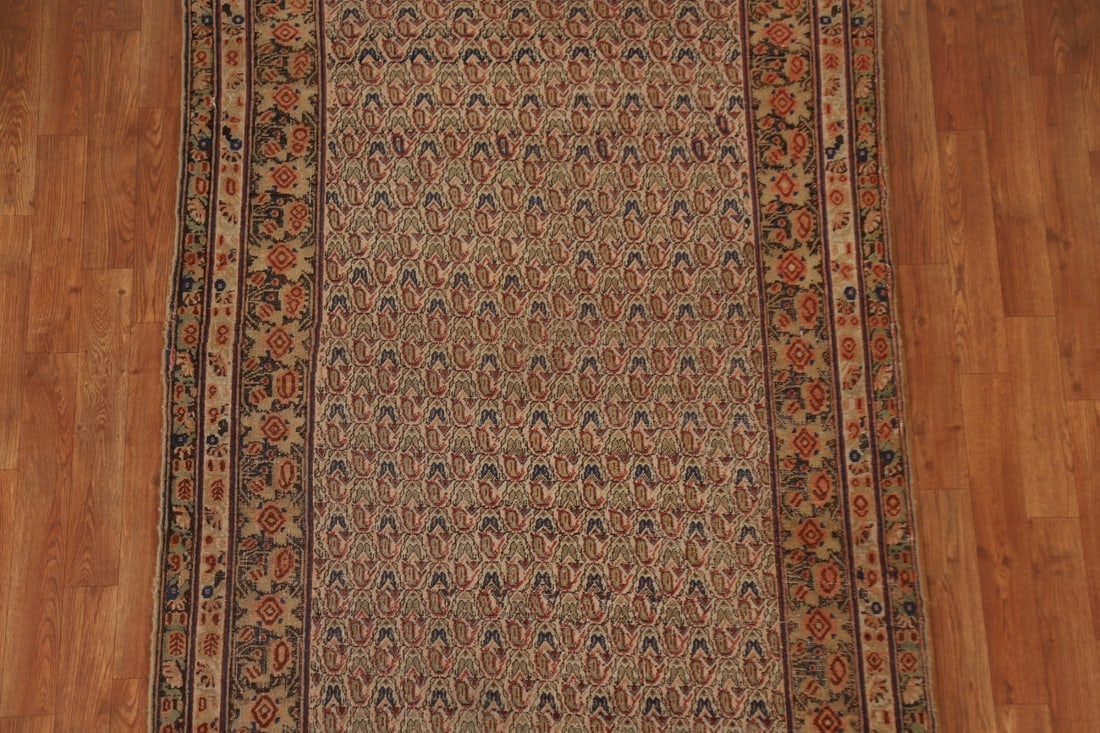 Pre-1900 Antique Vegetable Dye Afshar Persian Area Rug 4x6 - 3