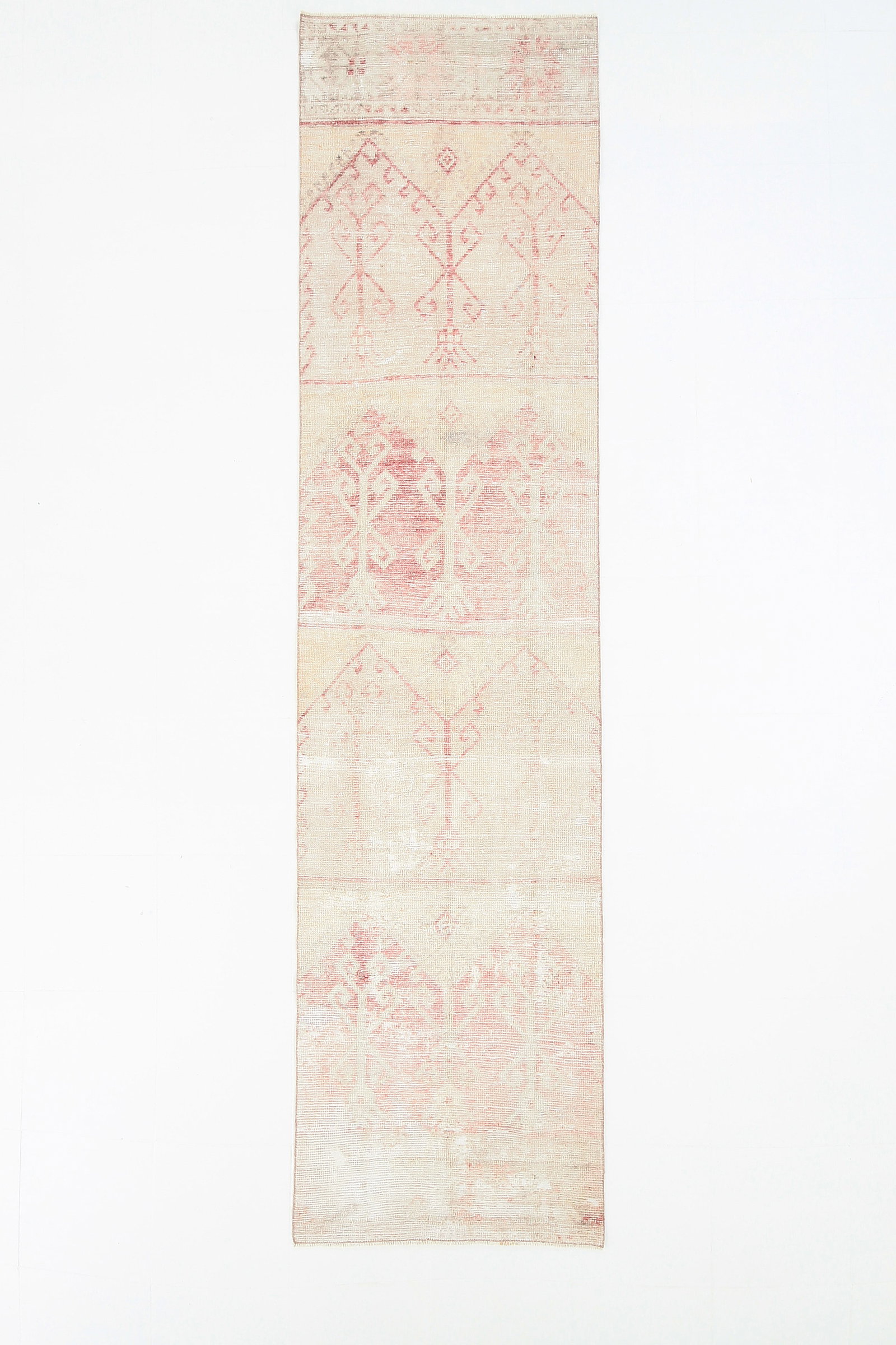 2'11'' x 11'7'' Turkish Vintage Runner Rug - 6050: Title: 2'11'' x 11'7'' Turkish Vintage Runner Rug - 6050 Description:2'11'' x 11'7'' Turkish Vintage Runner Rug - 6050 Origin:Turkiye Date/Period:1960-90 Materials:Wool,Cotton Dimension:2'11''x11'7'' 