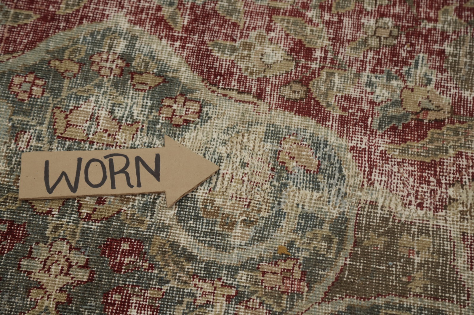 Antique Vegetable Dye Tabriz Persian Area Rug 9x12 - 15