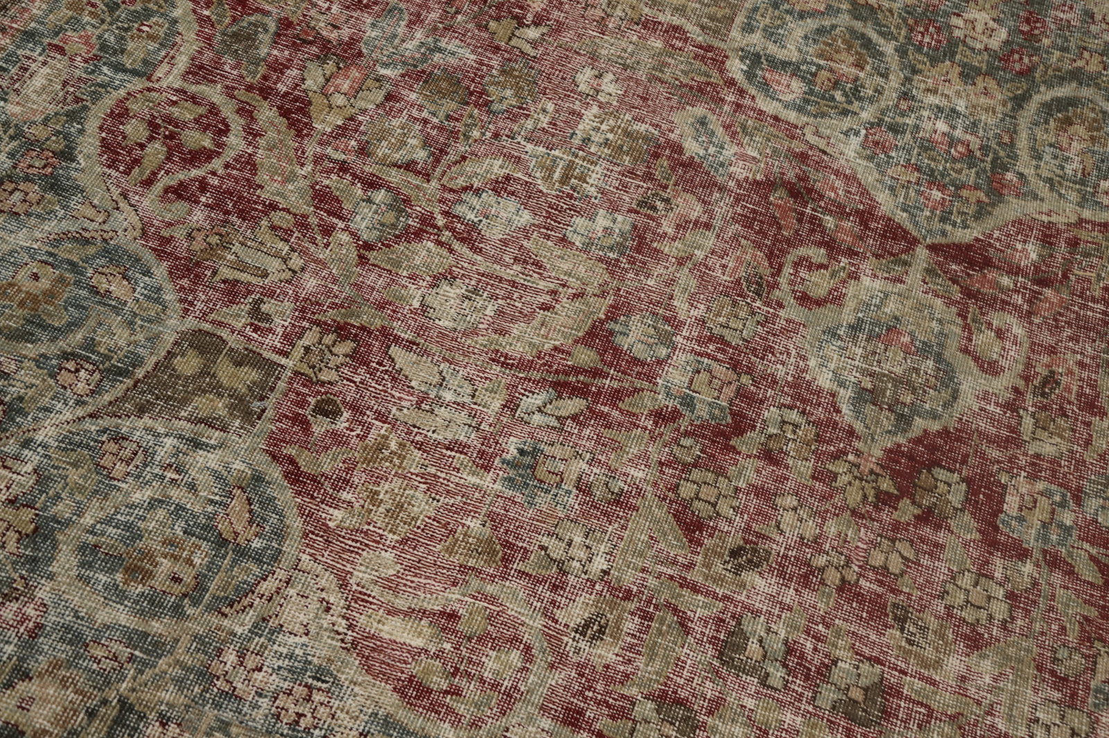 Antique Vegetable Dye Tabriz Persian Area Rug 9x12 - 7