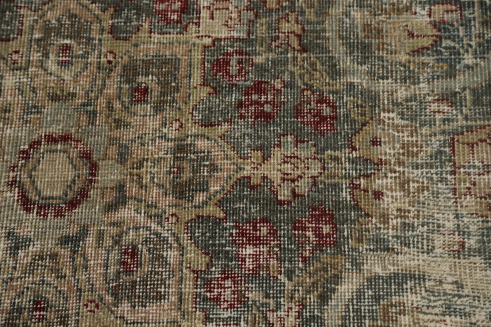Antique Vegetable Dye Tabriz Persian Area Rug 9x12 - 9