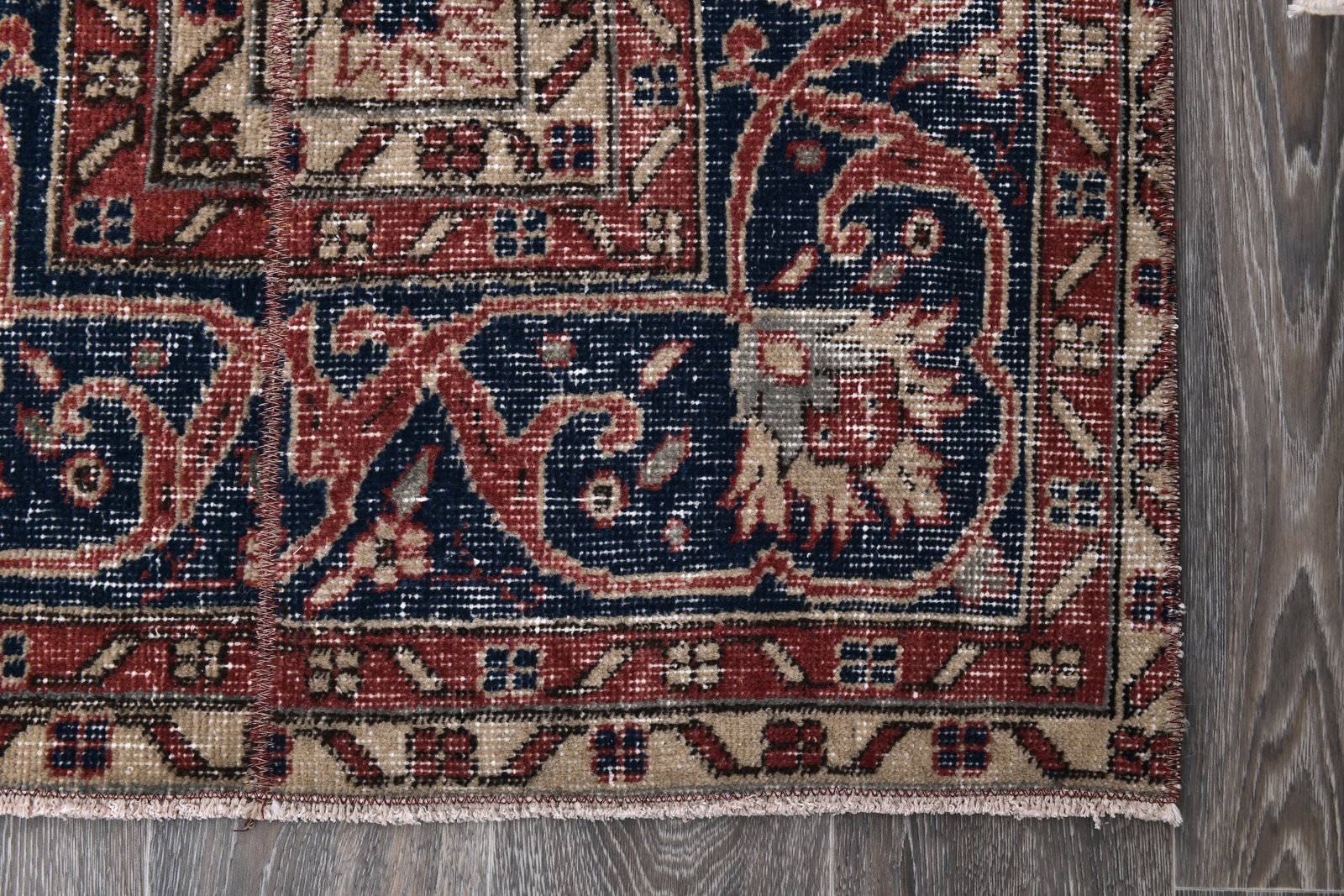 2'8'' x 6'9'' Turkish Vintage Runner Rug - 243963 - 10