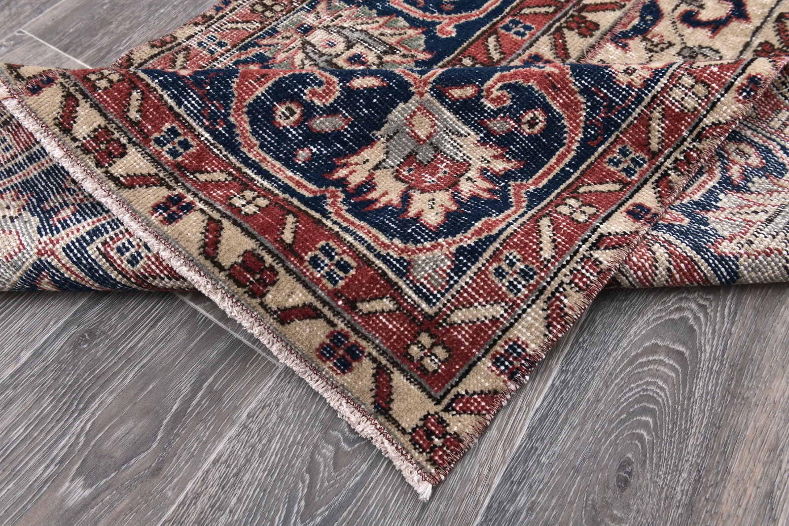 2'8'' x 6'9'' Turkish Vintage Runner Rug - 243963 - 12