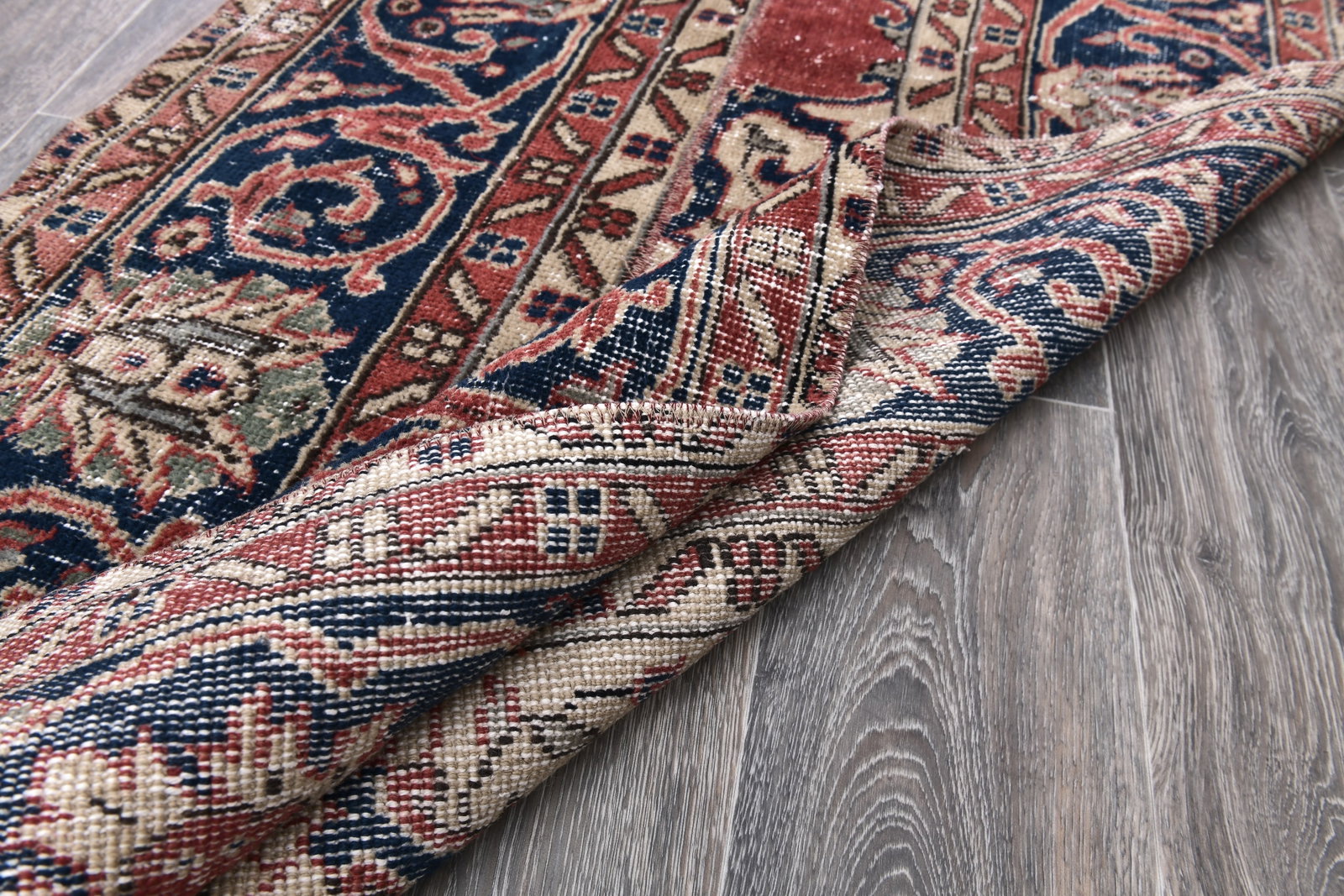 2'8'' x 6'9'' Turkish Vintage Runner Rug - 243963 - 13